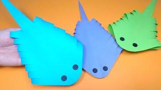 Moving Paper Fish Stingray | Paper Craft for Kids