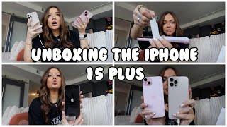 UNBOXING & SETTING UP THE IPHONE 15 PLUS | New Phone Vlog