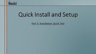 OmnIoT SoftHub: Quick Install and Configuration, Part 3