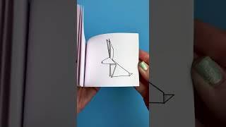 I was trying to finish this #origami rabbit #flipbook before Easter  #shorts