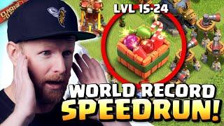 Controllable Heroes lvl 15-24 Speedrun in 5:07 (WORLD RECORD) | Clash of Clans