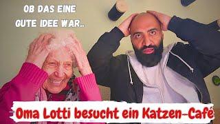 Wir besuchen gemeinsam mit der 93 jährigen Oma Lotti ein Katzen-Café!