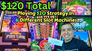 Yaamava Casino: $120 Strategy Playing $20 In 6 Different Slot Machines