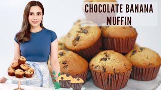 Chocolate Banana Muffins | Easy Chocolate Banana Muffins Recipe | Super Moist Muffins - Chef Sheilla