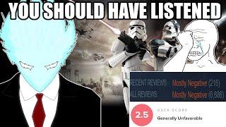 I was right about the Battlefront Collection and Fanboys are SALTY!