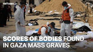 Over 200 bodies discovered in mass graves at Gaza’s Nasser Hospital