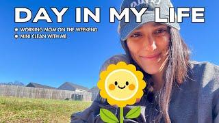 Mini Day in my life of a Working Mom | Mini Clean with Me | Mom Vlog