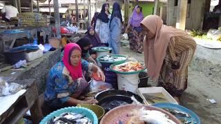 Lifestyle of people in Indonesian local market