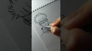 GOJO drawing easy step-by-step #shortviral #gojo #easy #drawing #stepbystep #subscribe @Riya23455