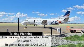 This was pretty much my Parkes local bus! Regional Express SAAB 340B