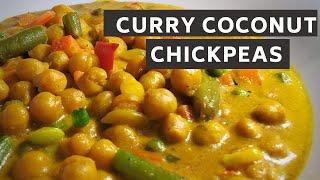 CURRY COCONUT CHICKPEAS | PLANTBASED |  JERENE'S EATS