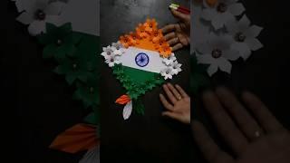 Paper tricolor kite #viralvideo #short #viralshort #geeta craft and stitching