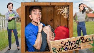 СБЕЖАЛ В КОРОБКЕ ОТ ЗЛЫХ РОДИТЕЛЕЙ В SCHOOLBOY RUNAWAY В МАЙНКРАФТ!