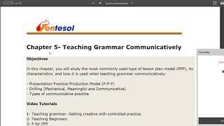 chapter creation ontesol moodle