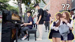 Audience Boy Steal Piano and Suddenly Plays Canon So Fast, Girls Are Shocked!