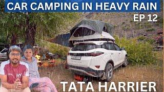 Heavy Rain camping with my Tata harrier in LAHAUL Valley⎜group camping ⎜camping in india@Chefbhanu1