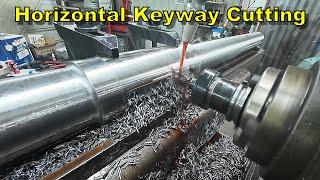 Milling Precision Keyways On An Ancient Horizontal Milling Machine | Manual Machining