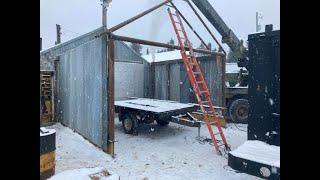 Lifting Homemade Rafters with M816 Military Wrecker for Shop Extension Nov 01 2023