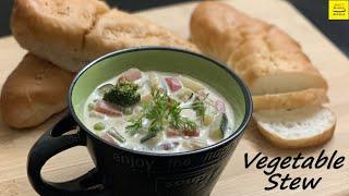 Coconut Vegetable Stew Recipe - Vegetable Stew Kerala Style - Easy Veg Stew for Appam
