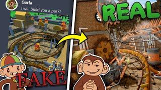 Pretending to be NEW, then building them THIS | Theme Park Tycoon 2