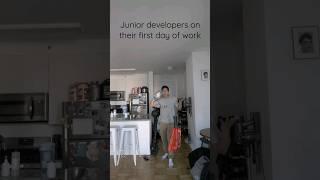 Junior developers on their first day of work... #softwareengineer #programmer #meme