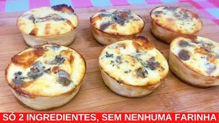 SÓ 2 INGREDIENTES, SEM NENHUMA FARINHA, Substitua o PÃO no Café da Manhã!