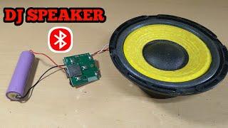 DJ speaker Testing using mini Bluetooth Board and lithium Battery