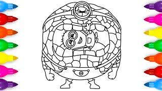 Mega Minion Jerry Coloring Pages | Despicable Me 4