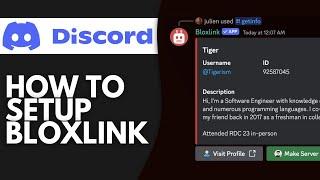 How To Setup Bloxlink On Discord 2024