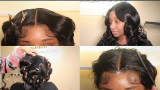 Detailed Closure Wig W. Bouncy Layered Curls (CURL TUTORIAL INCLUDED) Ft AliExpress RosaBeauty Hair