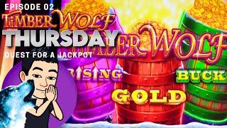 TIMBER WOLF THURSDAY!  [EP 02] QUEST FOR A JACKPOT! TIMBER WOLF TRIPLE POWER Slot Machine