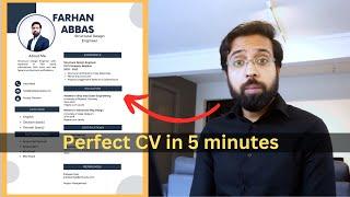 How to make Perfect CV in 5 minutes | Canva