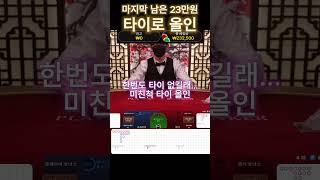 [바카라] 남은 23만원 타이에 올인하는 미친놈 입니다