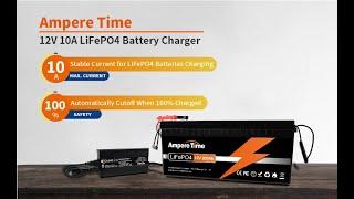 Ampere Time 14.6V Lithium Iron Phosphate Battery Charger with 10A Output Current