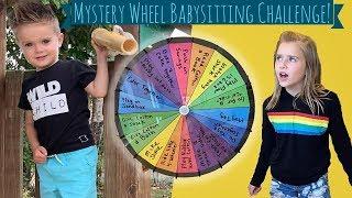 Cammy, Parker, and Austin Babysit COLTY Using ONLY A Mystery Wheel!! * Sopo Squad Family *