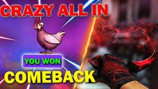 THE MOST CRAZY ALL IN COMEBACK in CRASH HISTORY!!! (CSGOCOCK) | DIMISOFT