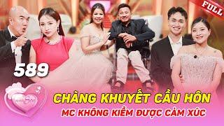 Vợ Chồng Son #589 | Chàng khuyết quỳ xuống cầu hôn vợ khiến MC Quốc Thuận không kiềm được cảm xúc