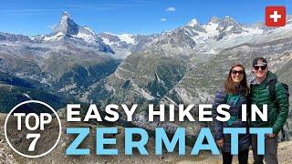 7 Easy Hikes in ZERMATT | Hiking in Switzerland | 5 Lakes, Gornergrat, Matterhorn Glacier Trail