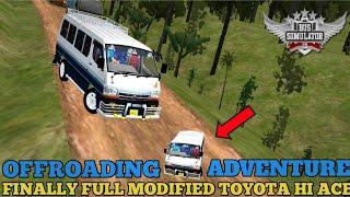 FINALLY||MODIFIED TOYOTA HI ACE||OFFROADIND WITH NEW HI ACE ON NEW MAP||FULL OF ADVENTURE||desi look