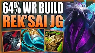 HOW TO EASILY WIN GAMES USING THIS 64% WR REK'SAI JUNGLE BUILD! - Gameplay Guide League of Legends