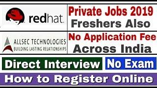 Private Jobs For Freshers II Private Job 2019 II No Fee II Apply Online II Learn Technical