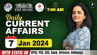 7 January Current Affairs 2024 | Daily Current Affairs | Current Affairs Today