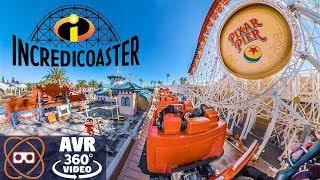 [5k 360] Incredicoaster - Incredibles Roller Coaster California Adventure