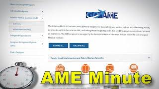 AME Minute: Where can I quickly locate medical certification updates?