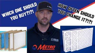 Which furnace filter should YOU use? How long do they last? And when to change it!