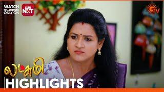 Lakshmi - Highlights | 14 June 2024 | New Tamil Serial | Sun TV