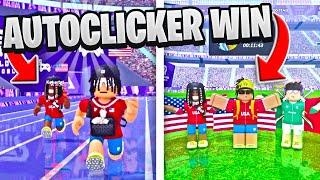 BREAKING WORLD RECORD WITH AN AUTOCLICKER IN ROBLOX TRACK AND FIELD OLYMPICS