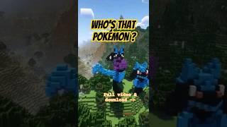 Who's that Pokémon guess game - Minecraft edition #minecraft #minecraftbuilds #pokemon