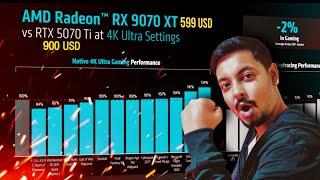 AMD COOKED with RDNA 4RX 9070 XT at 599 USD matches 5070 Ti at 749 USDBut Does NVIDIA care?!