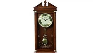 A Classic Pendulum Clock in Oak Wood